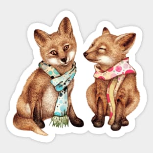 Red Fox Kits Sticker